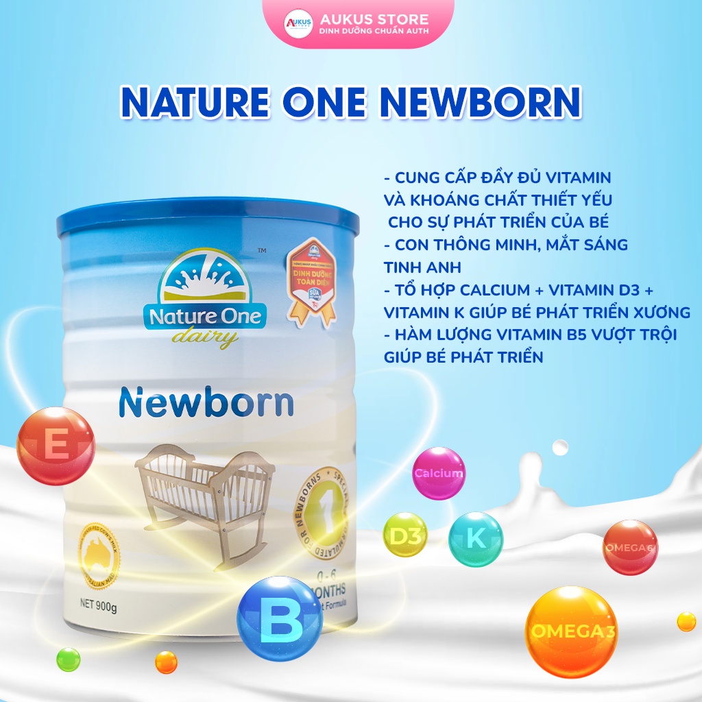 sữa bột cho bé nature one dairy newborn số 1 phát triển toàn diện cho trẻ 0 1