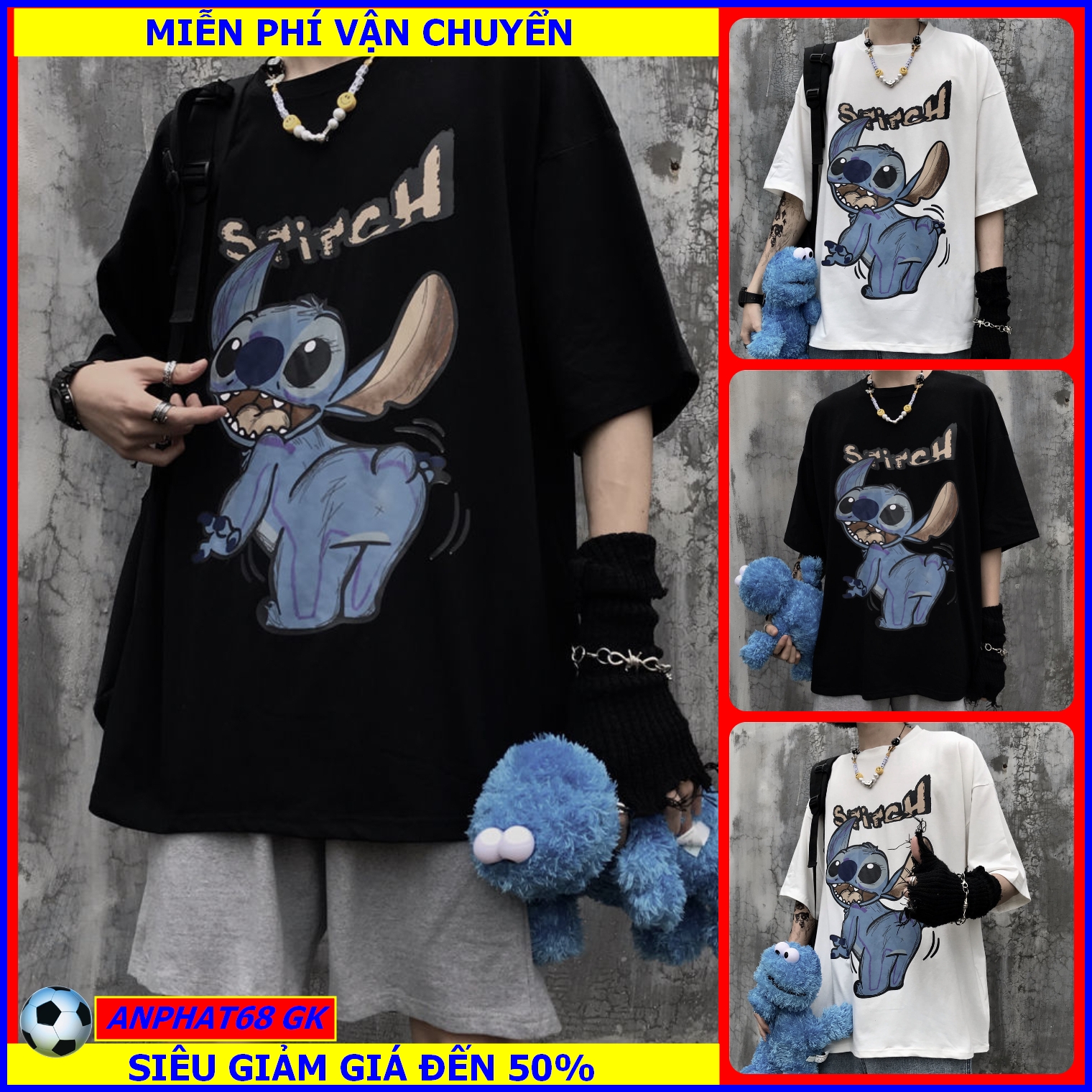 [HCM]ÁO THUN NAM NỮ FROM RỘNG TUỔI TEEN KIỂU HÀN QUỐC MẪU MỚI THIẾT KẾ TRẺ TRUNG NĂNG ĐỘNG DỄ DÀNG PHỐI ĐỒ  ANPHAT68 GK T1A5