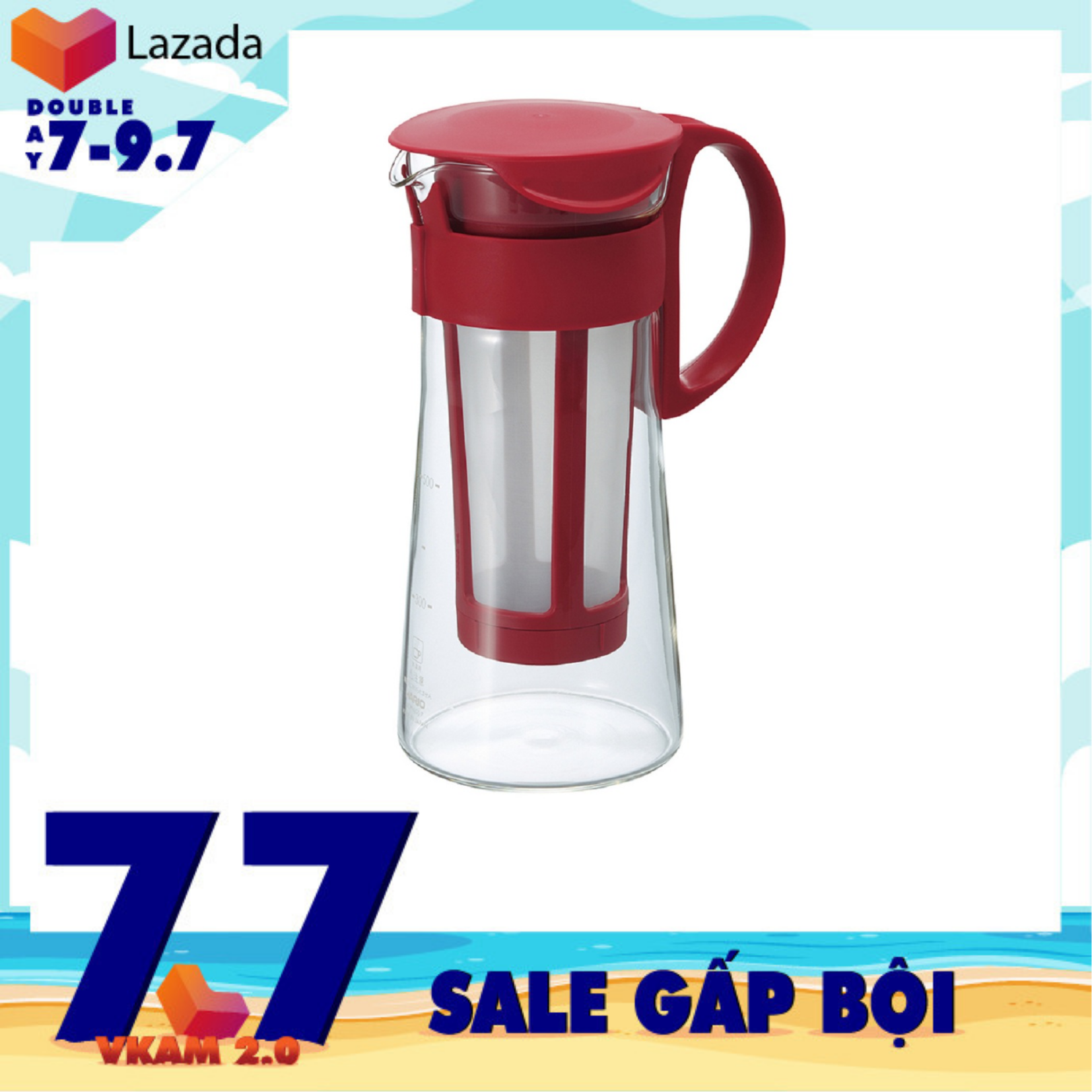 [HCM]HARIO Chính Hãng - Cold Brew Mizhudashi Coffee Pot 1L - Bình Lọc Trà Cà Phê Ủ Lạnh Chất Liệu Thủy Tinh Phù Hợp Cho Văn Phòng Gia Đình Quán Cà Phê - NPP Anni Store