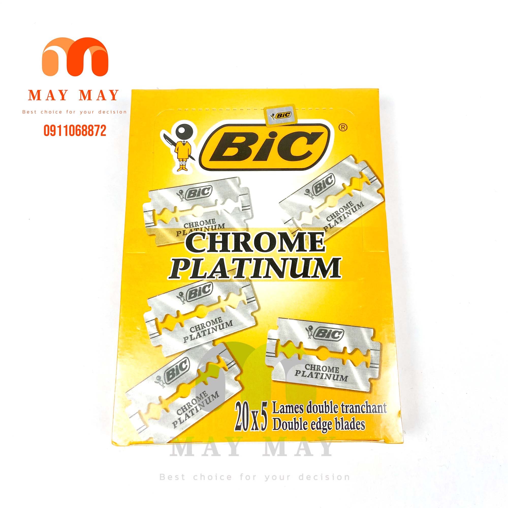 Lưỡi lam BIC chính hãng có tem chống giả hộp 100 lưỡi