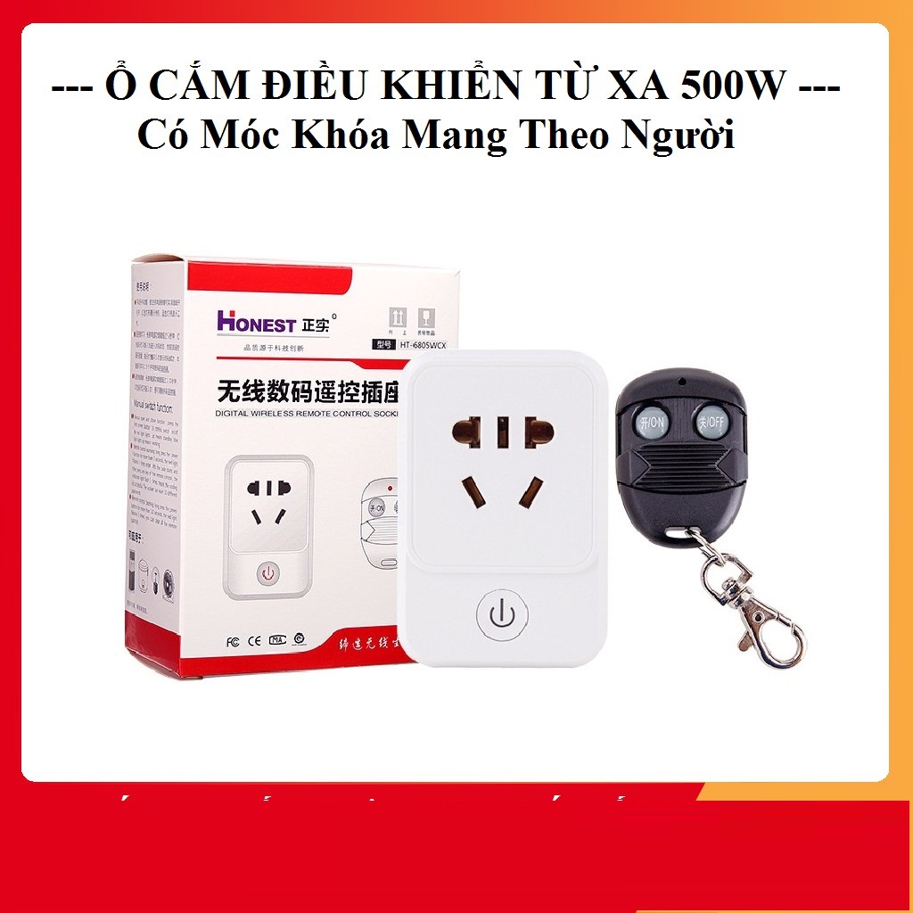Ổ Cắm Điều Khiển Từ Xa 500W Hiệu Honest