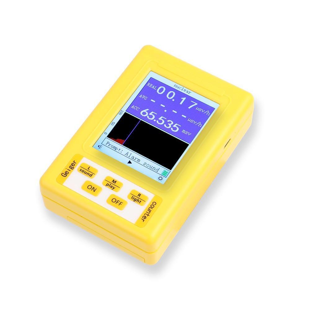 BR-9C 2in1 bức xạ kỹ thuật số hạt nhân bức xạ Detector Geiger Counter EMF Meter bức xạ điện từ hạt nhân Detector