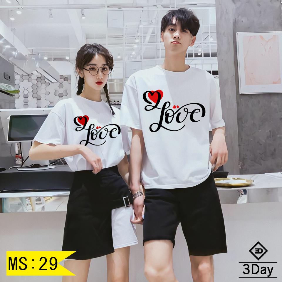 Áo thun giá xưởng-áo đôi tình nhân love
