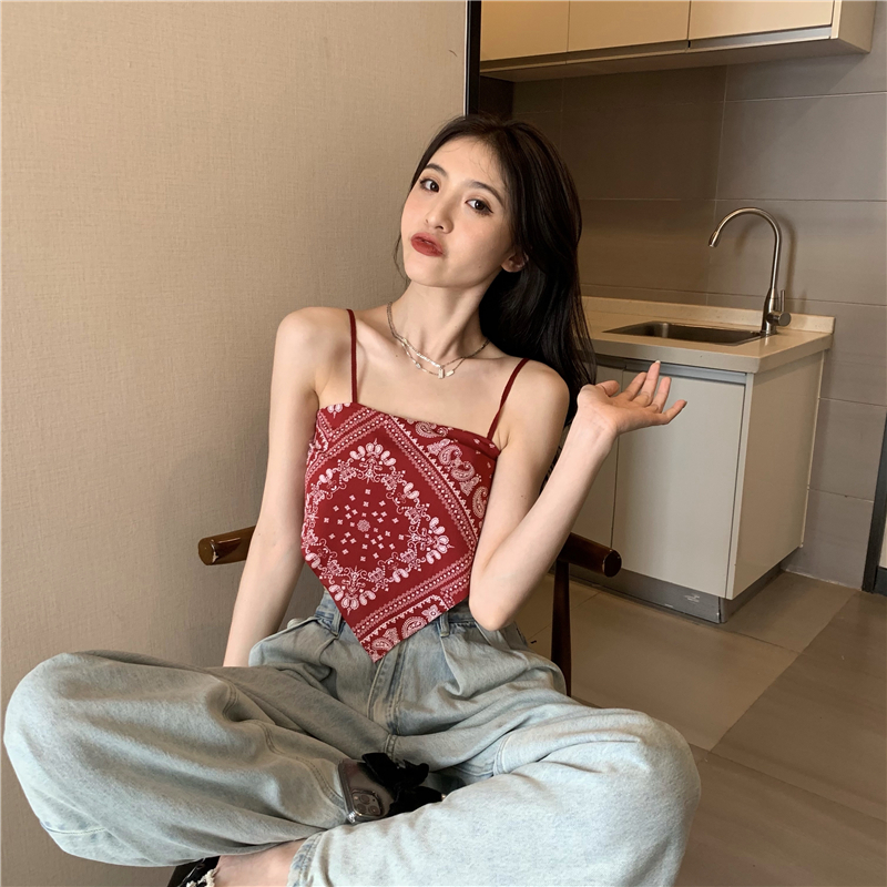 Áo yếm hai dây thổ cẩm cá tính độc đáo