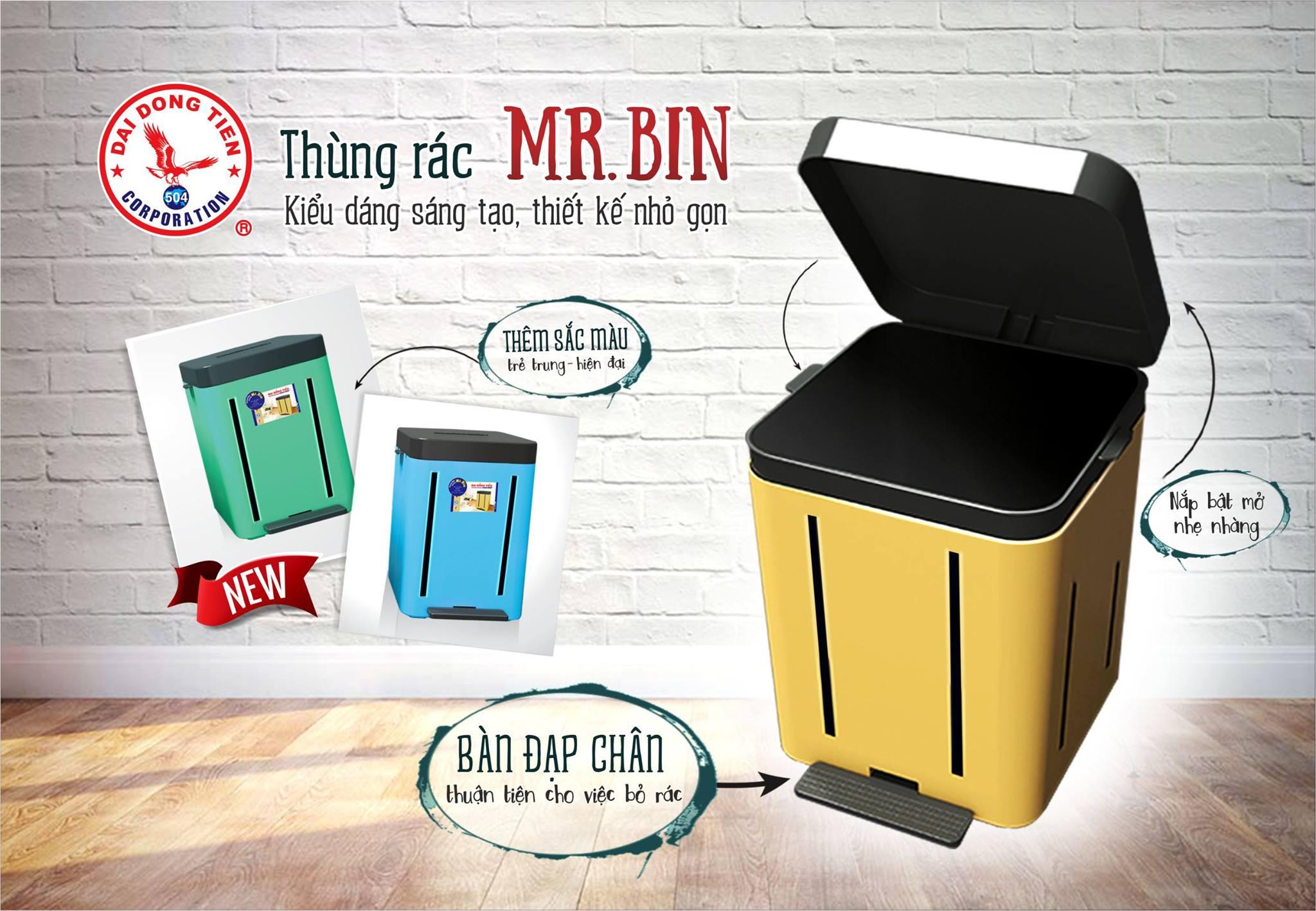 [HCM]Thùng Rác Mr Bin  Đại Đồng Tiến-