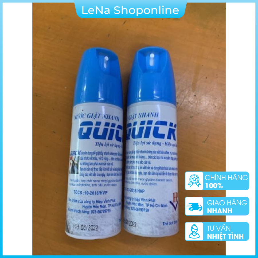 [FREESHIP + VOUCHER 20K + QUÀ TẶNG} Nước giặt khô đa năng Quick (xử lý và tẩy nhanh các vết bẩn mà không cần phải dùng nước)