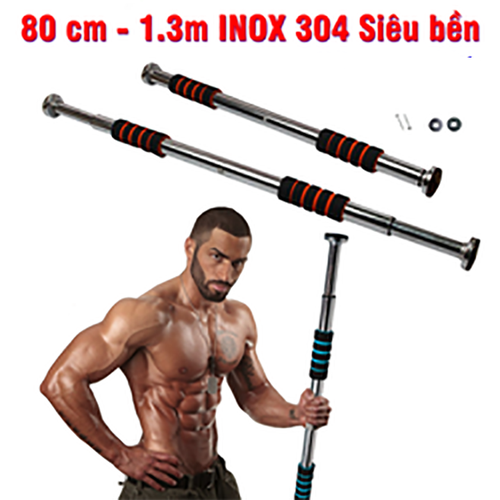 Xà đơn gắn cửa treo tường thông minh, hỗ trợ tập thể dục tại nhà loại 80cm