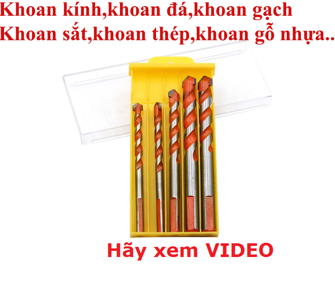 (Có bán lẻ)- Mũi khoan đa năng chuyên khoan sắt,khoan thép,khoan nhôm,khoan nhựa,khoan tường,khoan gỗ,khoan kính,khoan thủy tinh từ 6mm đến 12mm xuất xứ Đài Loan