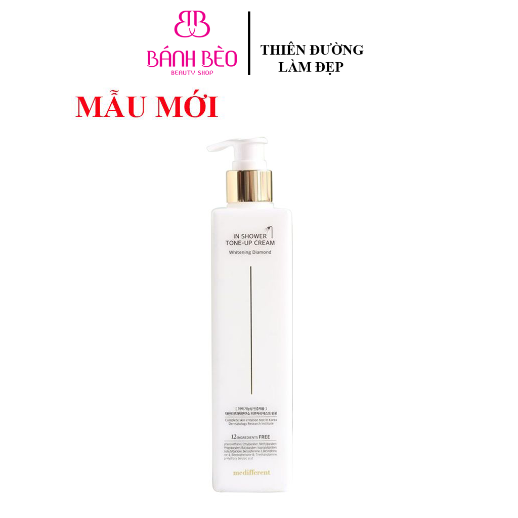 Sữa Tắm Truyền Trắng Medifferent In Shower Tone Up Cream (mẫu mới)