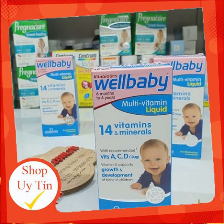 [HCM]Vitamin tổng hợp Wellbaby Multi-vitamin Liquid của Anh