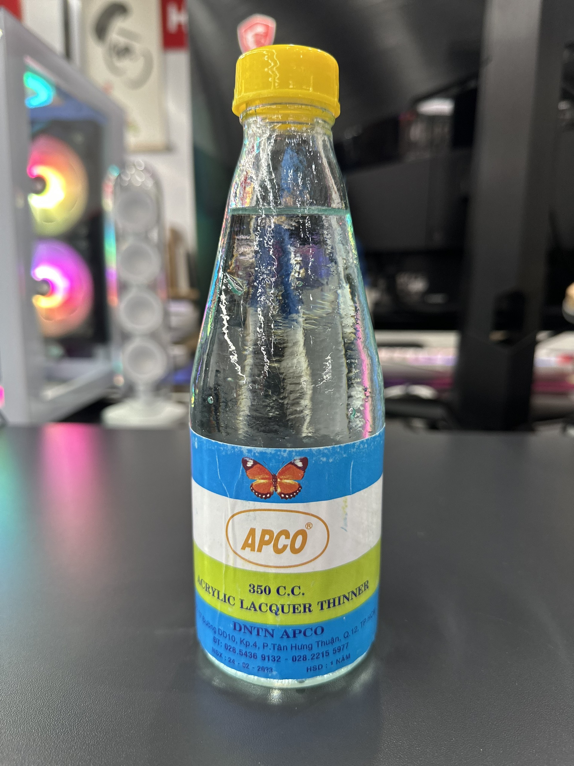 Dung dịch vệ sinh bo mạch, linh kiện điện tử Axeton APCO 350ml