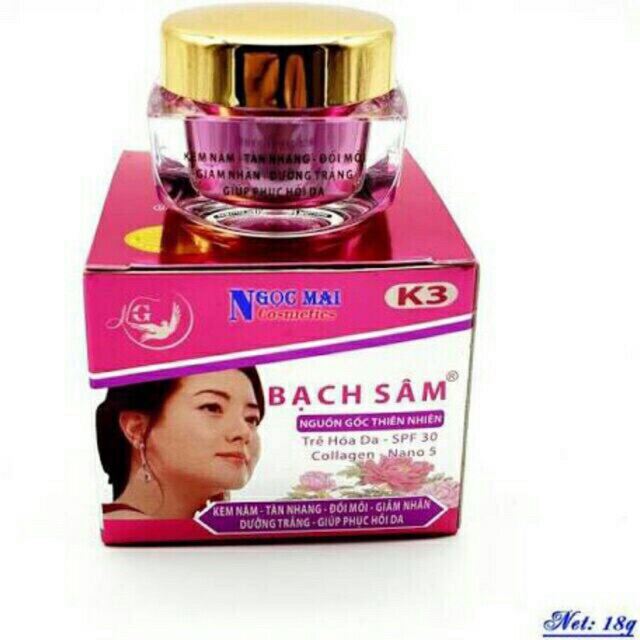 Kem nám - tàn nhang - đồi mồi bạch sâm 18g