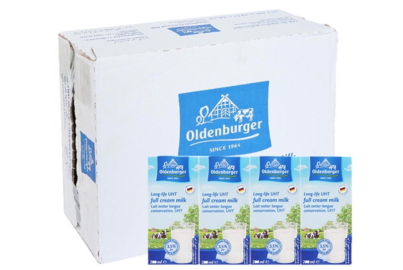 Thùng Sữa tươi Oldenburger fullcream 200ml dinh dưỡng thơm ngon