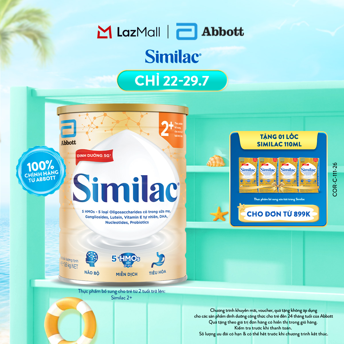 [CHỈ 22.7 - 29.7  GIÁ TỐT MUA NGAY-SLCH] Sữa bột Similac 2+ 1.6kg đột phá dinh dưỡng 5G mới cho trẻ từ 2-6 tuổi  (Bao bì thay đổi theo từng đợt nhập hàng)