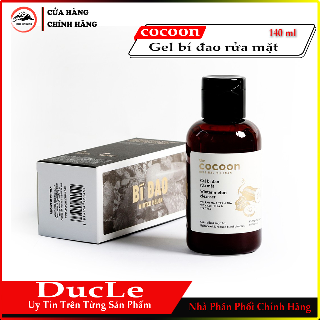 [HCM]Gel Bí Đao Rửa Mặt COCOON 140ml ( Giảm Dầu Và Mụn )