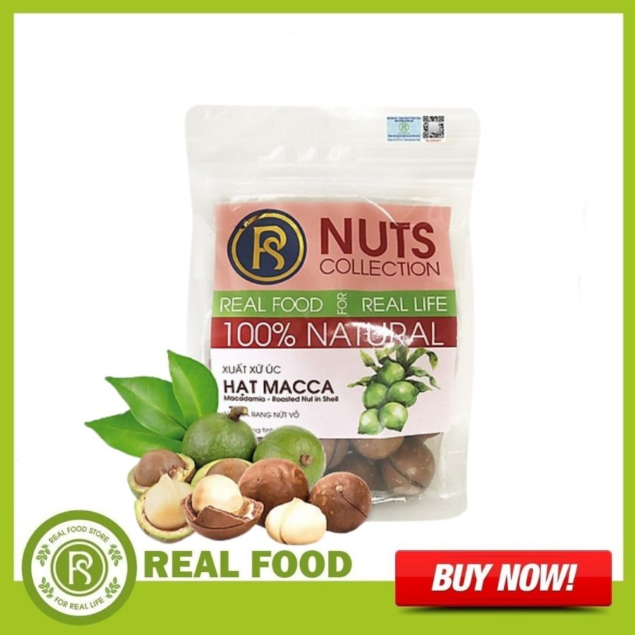 Hạt Macca nứt vỏ REAL FOOD