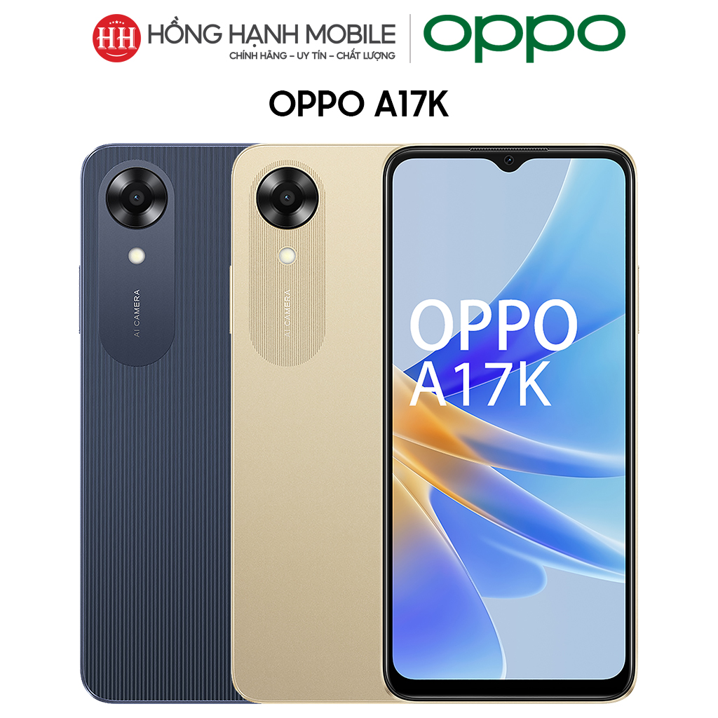 Điện thoại oppo a17k 3gb/64gb - hàng chính hãng
