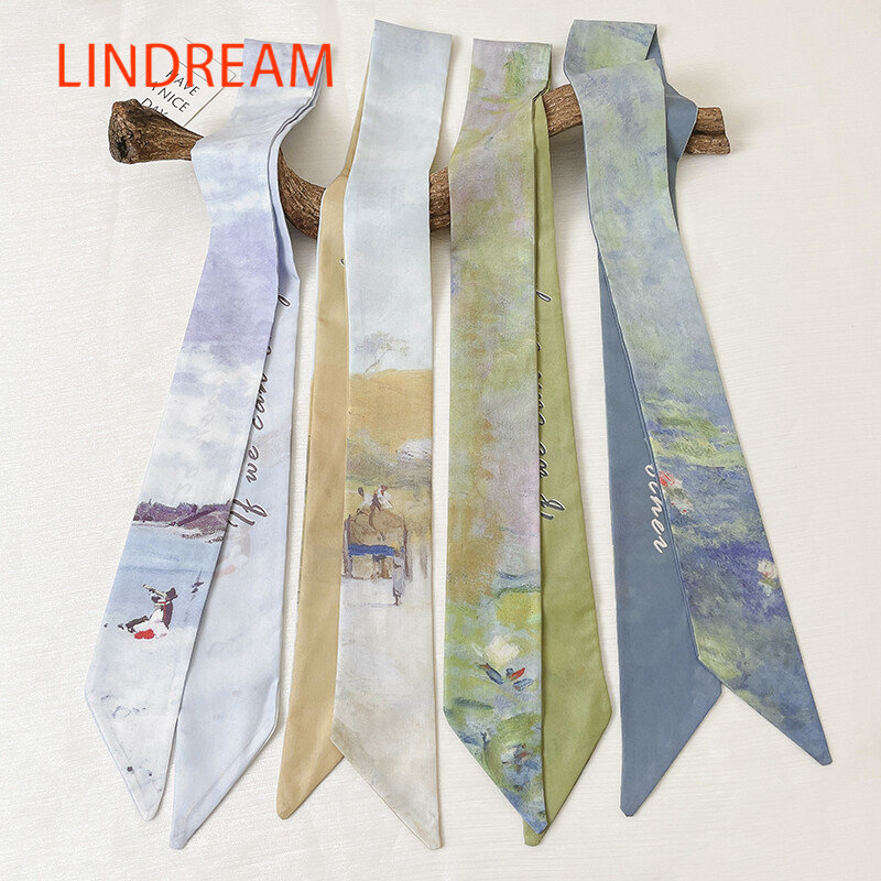 Lindream dây cột tóc lụa băng đô buộc tóc nơ đa năng phong cách hàn quốc cho nữ