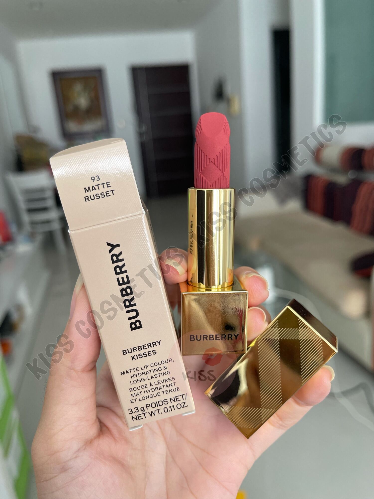 - Son B*urberry No.93 russet - Kiss cosmetics