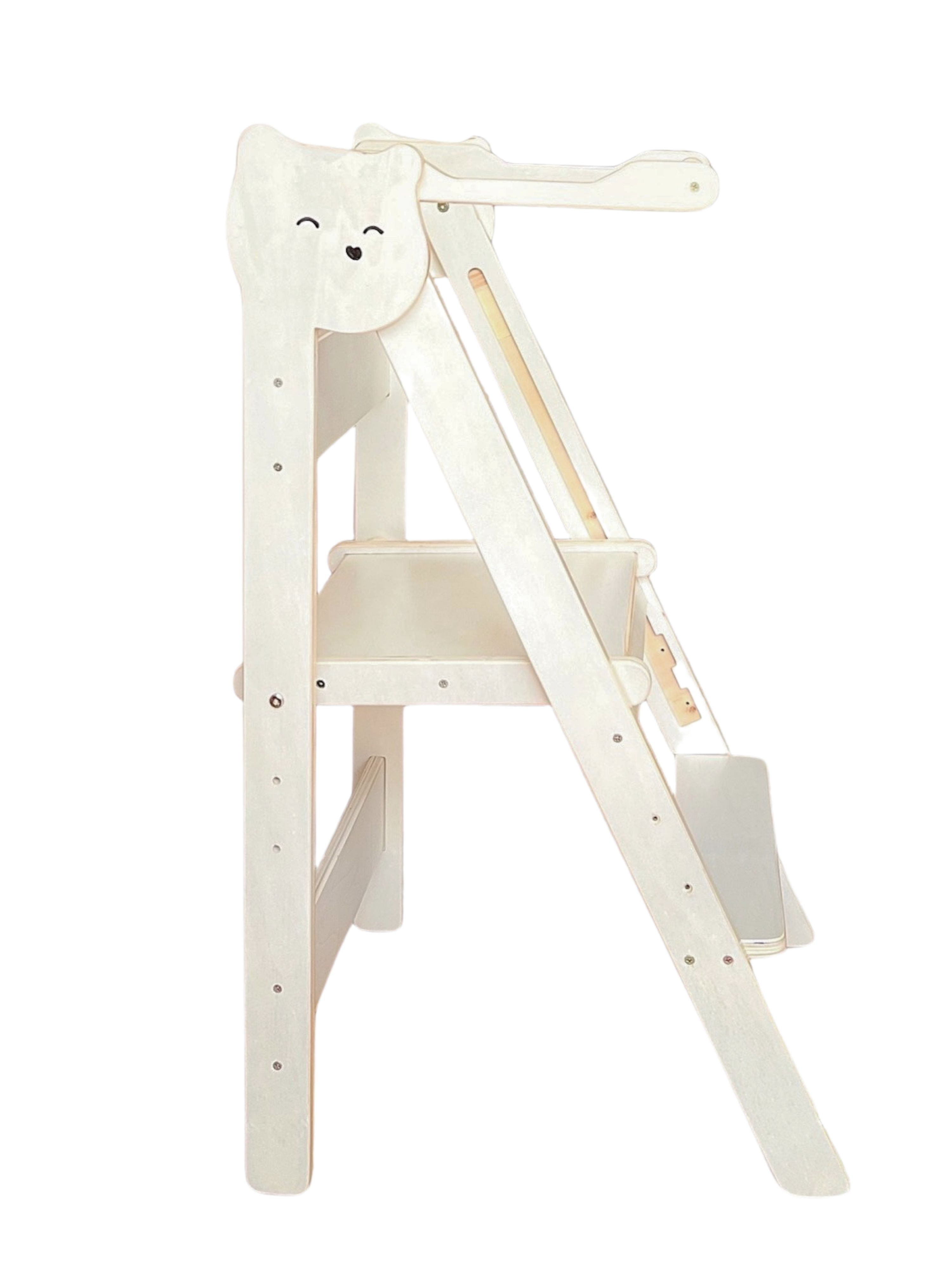Ghế đứng bếp cho bé gấp gọn, ghế đứng cho bé rửa tay Standing Tower, tháp hỗ trợ Uydecor gỗ nhập khẩu - 7
