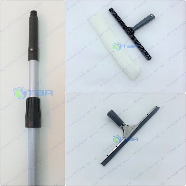 Bộ Cây Lau Kính Cây Nối Dài Hợp Kim Nhôm 3.6m - Asia Việt Nam