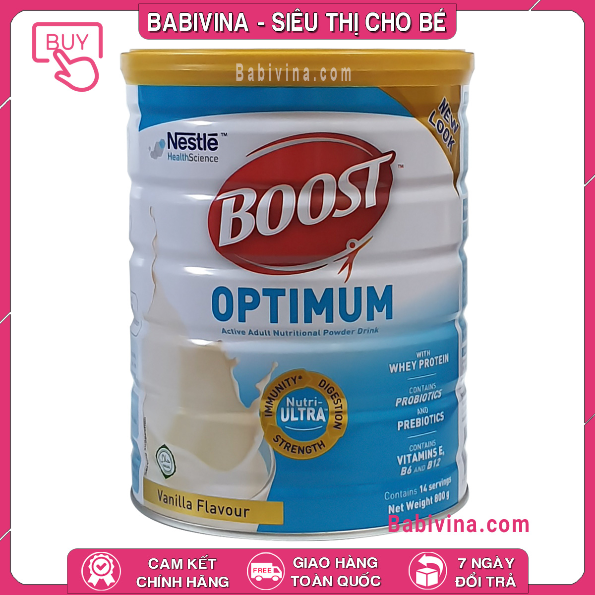 [lẻ giá sỉ] sữa boost optimum 800g [dinh dưỡng dành cho người ốm, bệnh nhân phẫu thuật, người cao tuổi]