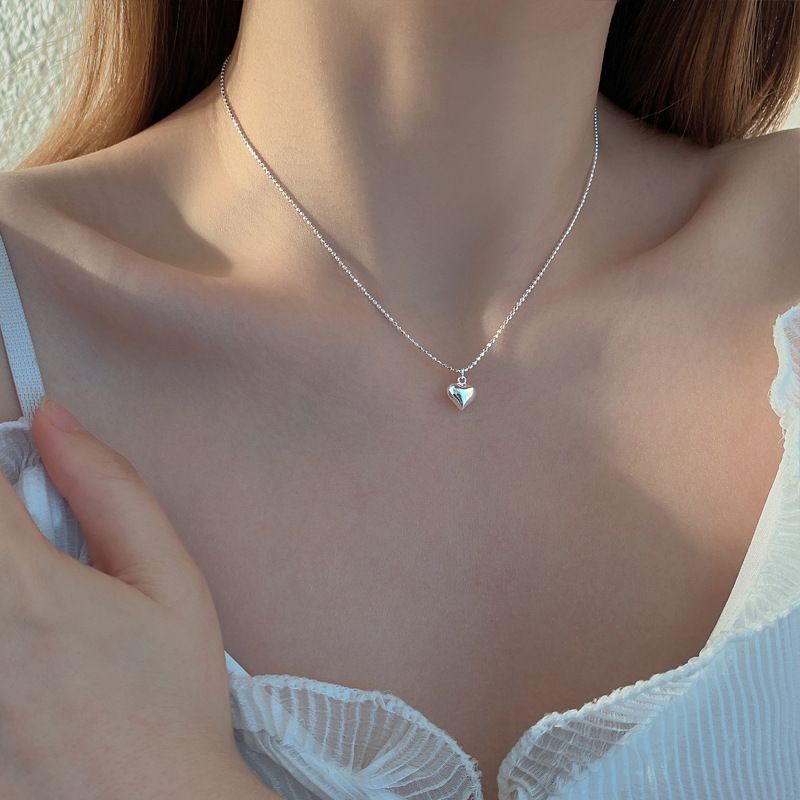 Dây chuyền bạc S925 - Vòng cổ nữ bạc Ý hình trái tim nhỏ Baby Heart dễ thương, xinh xắn ZAZA accessories DC0089