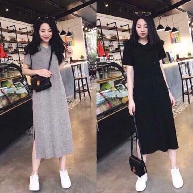 Đầm suông - giao mâu và màu ngẫu nhiên
