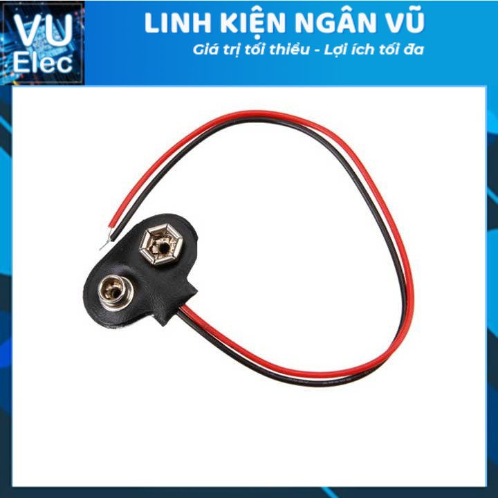 Bộ 2 dây đế pin 9v
