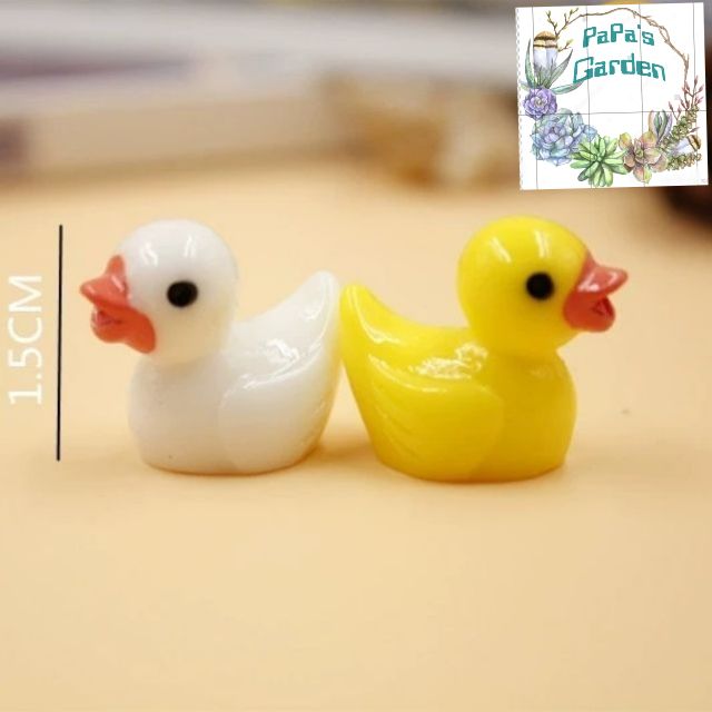 Tiểu cảnh terrarium ❤️ FREESHIP ❤️ 03 Vịt con mỏ cam cao cấp tiểu cảnh mini sen đá trang trí bể cá