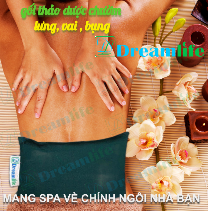 [HCM]Gối chườm Thảo Dược dành cho Spa - chườm nóng lạnh loại Trung
