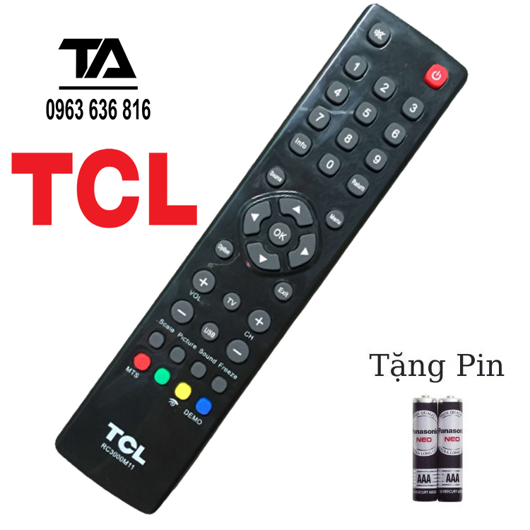 Remote điều khiển tivi tcl rc3000m11 - hàng tốt