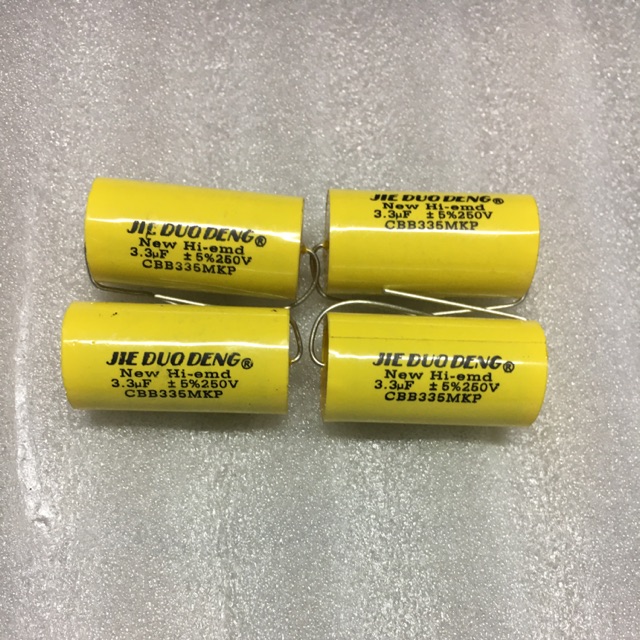 Tụ phân tần 3.3uf250v cho loa treble.giá 4 chiếc.