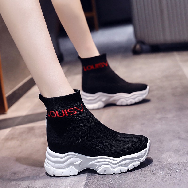 Giày thể thao sneaker nữ độn đế hàng hot Trend