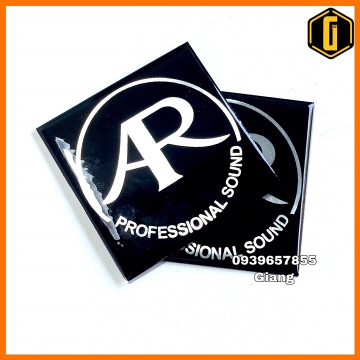 Cặp 2 Tem Loa AR (Acoustic Research) 5cm x 5cm
