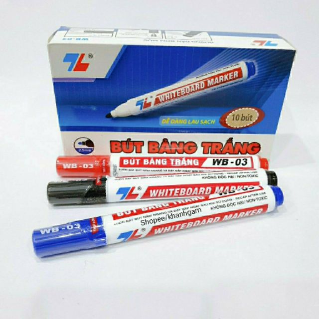 Hộp 10 bút lông bảng trắng wb-03