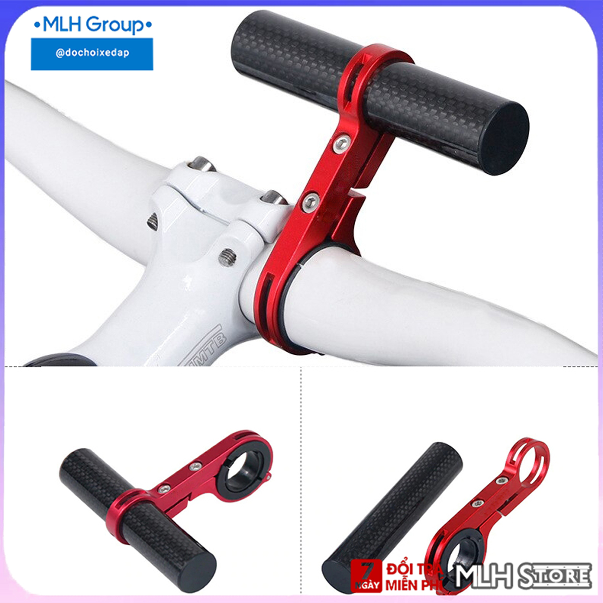 Thanh mở rộng gắn ghi đông xe đạp thể thao, xe đạp địa hình đa chức năng loại 1 nhánh Mai Lee