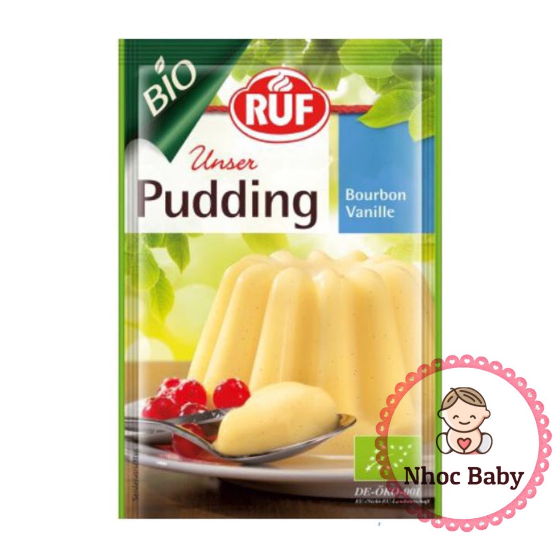 Bột pudding vani hữu cơ Ruf 40g (Đức)
