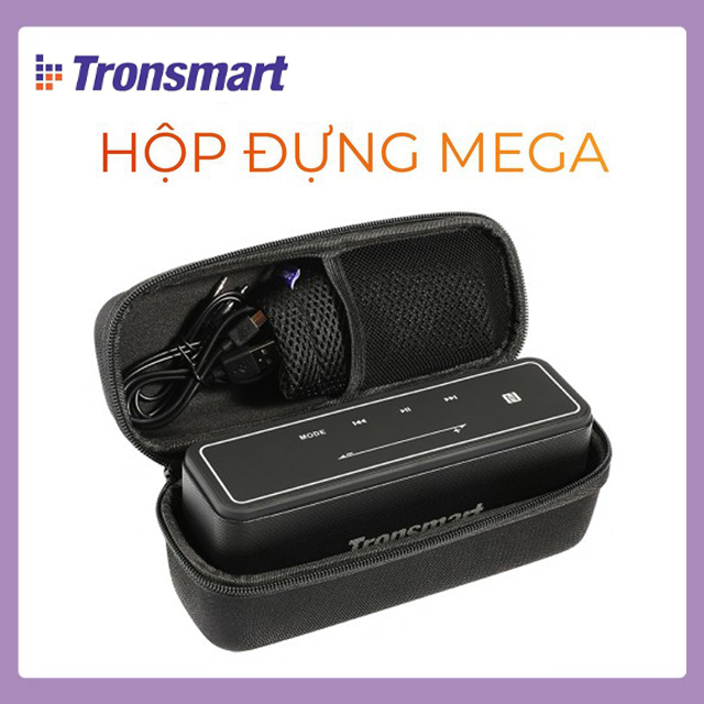 Hộp đựng (túi đựng) bảo vệ dành riêng cho loa Tronsmart Element Mega tiện dụng bền đẹp chống thấm nước chống sốc - Hãng phân phối chính thức