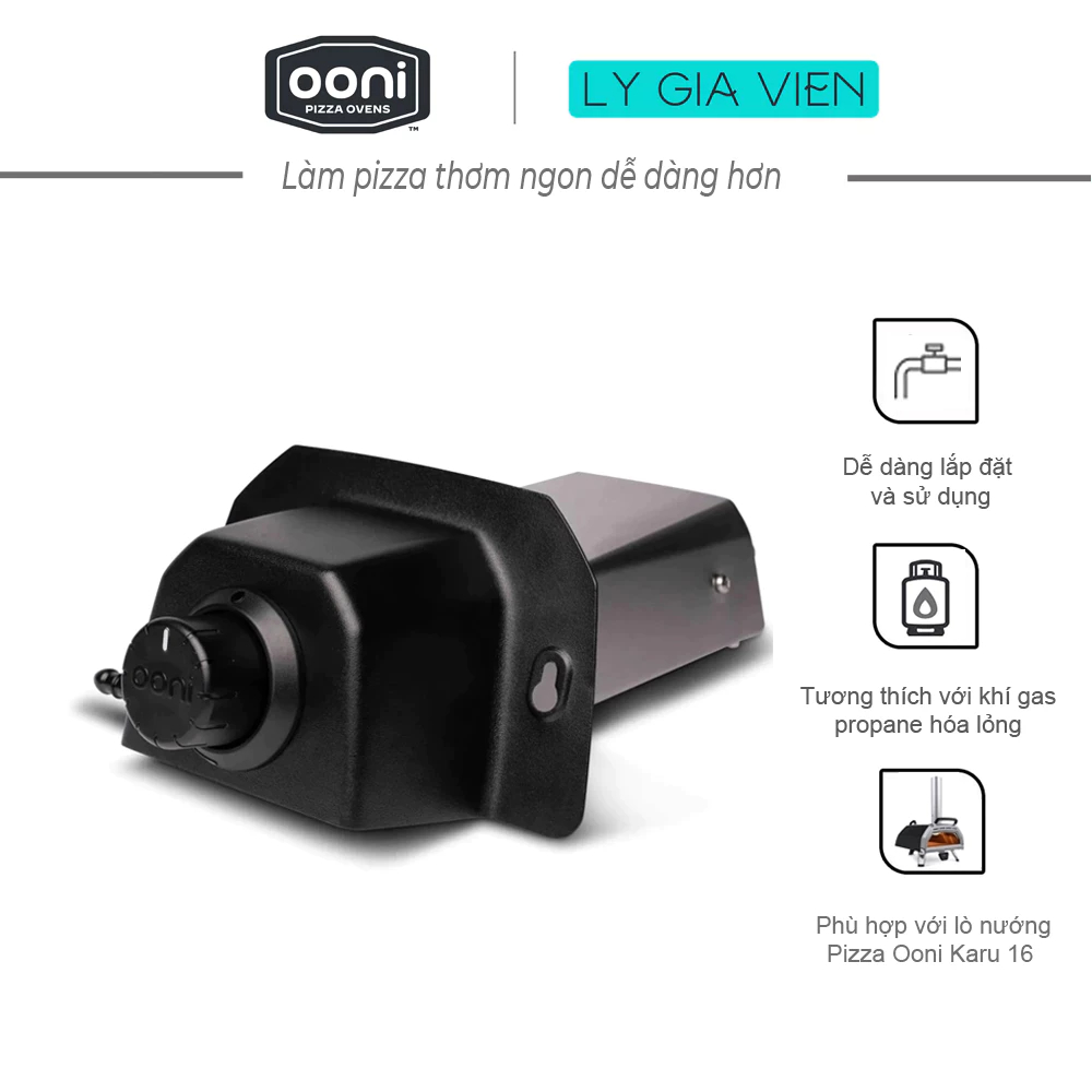 Đầu đốt gas lò nướng pizza ooni karu 16 gas burner
