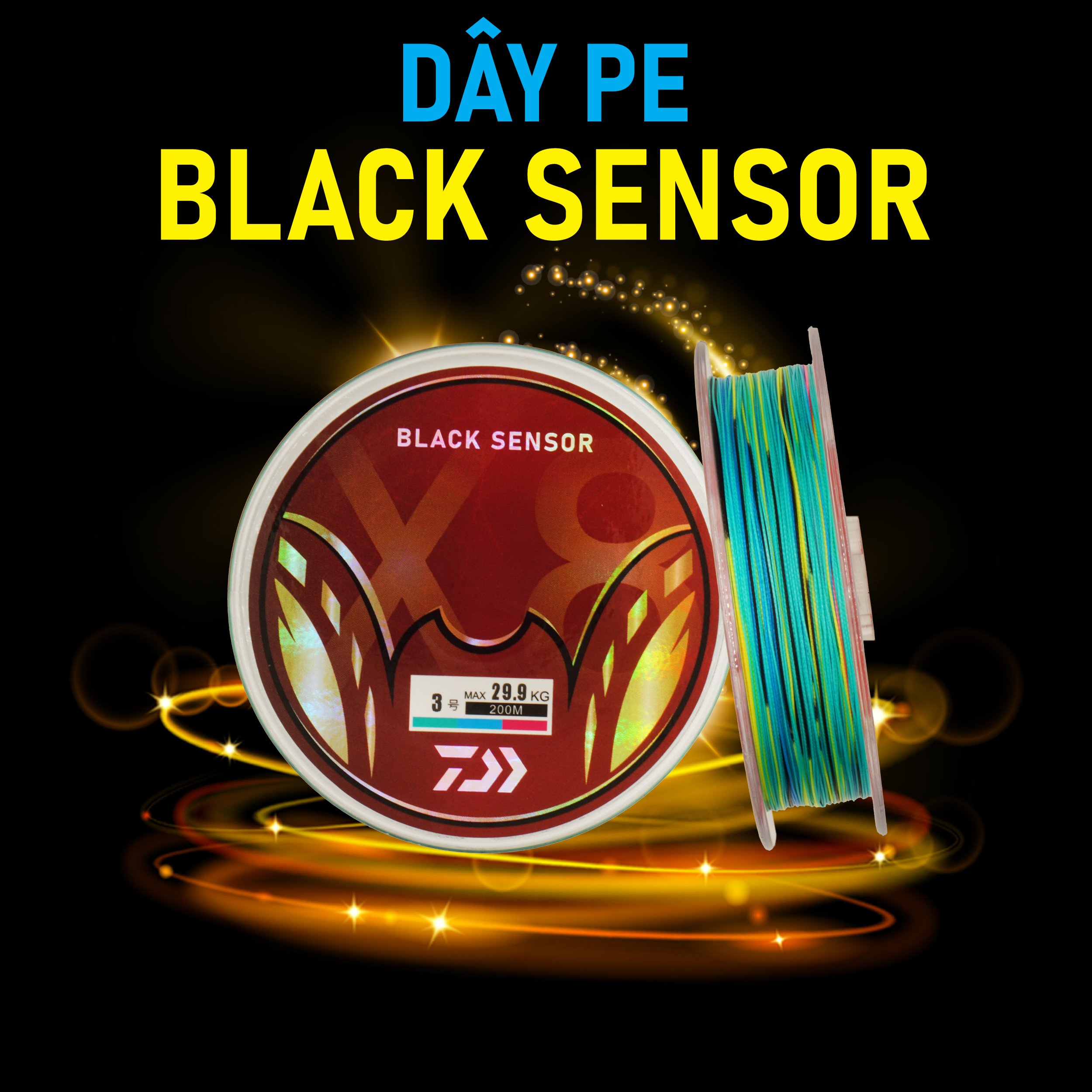 Dây daiwa black sensor x8 200m