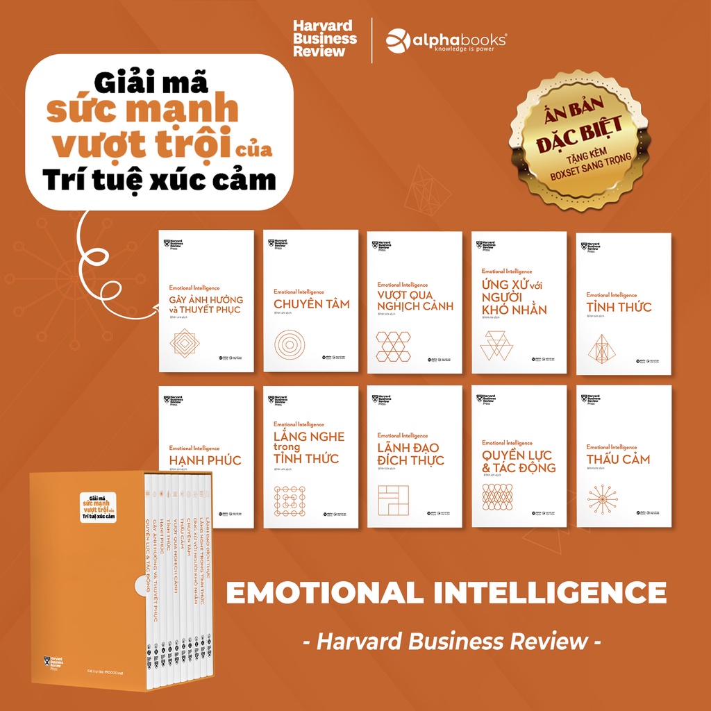 Sách - (Bộ 10 Cuốn) HBR Trí Tuệ Xúc Cảm – HBR Emotional Intelligence