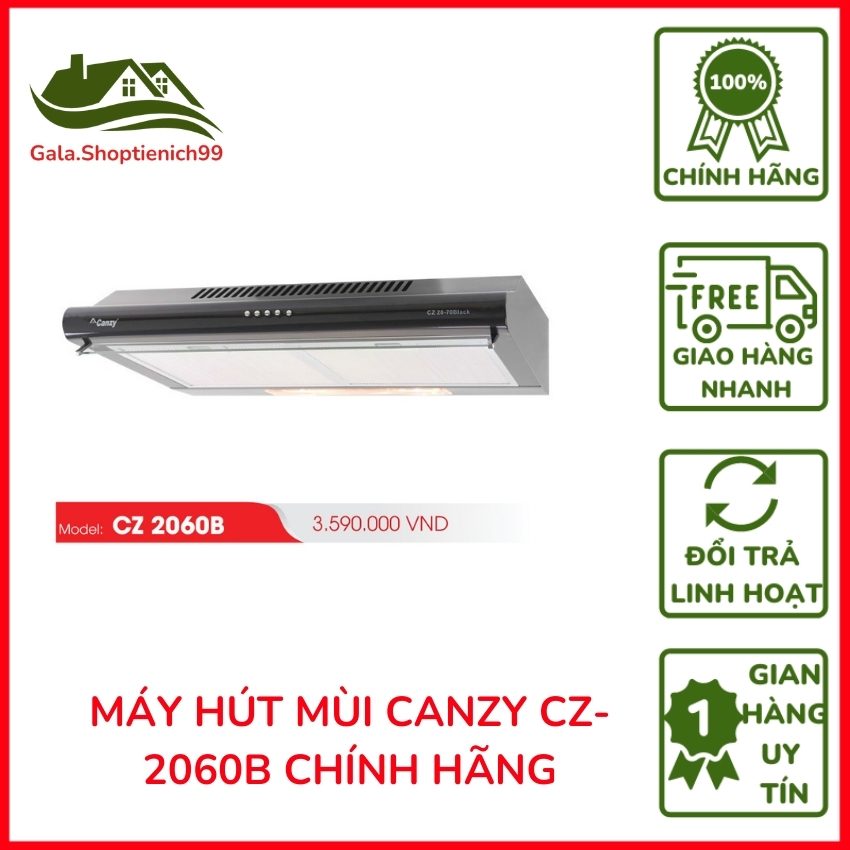 Máy Hút Mùi Bếp 60 Cm Chính Hãng CANZY CZ-2060B