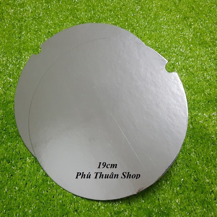 COMBO 10 ĐẾ LÓT BÁNH KEM TRÒN 19 CM - MÀU BẠC