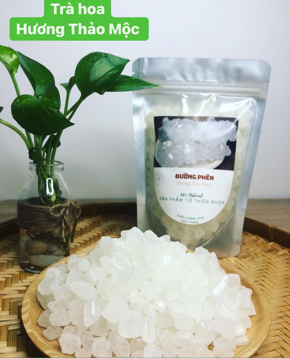 Đường Phèn viên tinh luyện 1kg - Hương Thảo Mộc