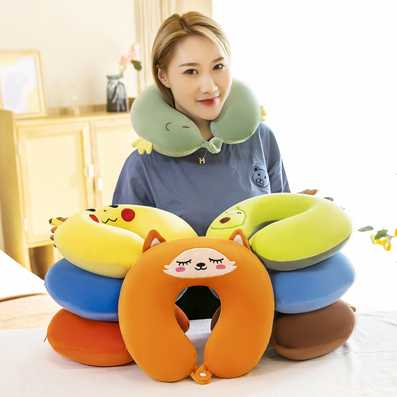 Gối Chữ U Kê Cổ, Gối Kê Cổ Chống Đau Mỏi Vai Gáy Văn Phòng, Đi Máy Bay, Du Lịch Nhiều Màu