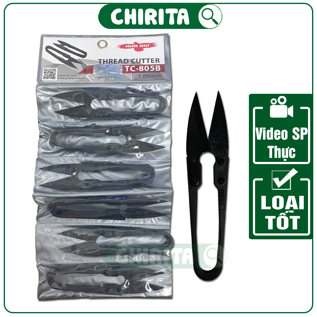 Kéo Cắt Chỉ Loại Lớn - Kéo Bấm Chỉ Loại Tốt Inox, Kéo Cắt Chỉ May - CHIRITA