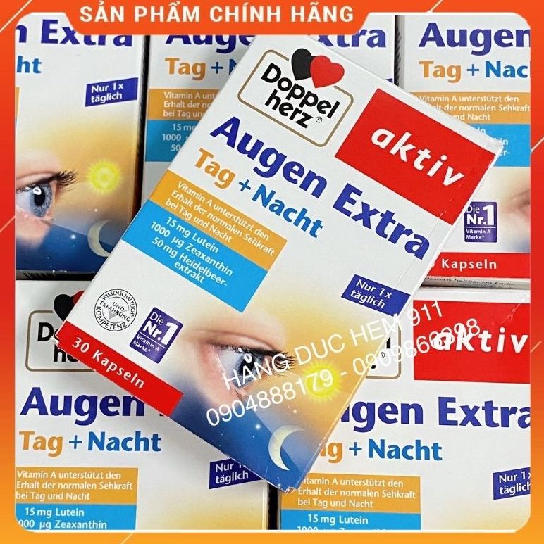 Viên uống sáng mắt chống mỏi mắt Augen Extra 30 viên nội địa Đức
