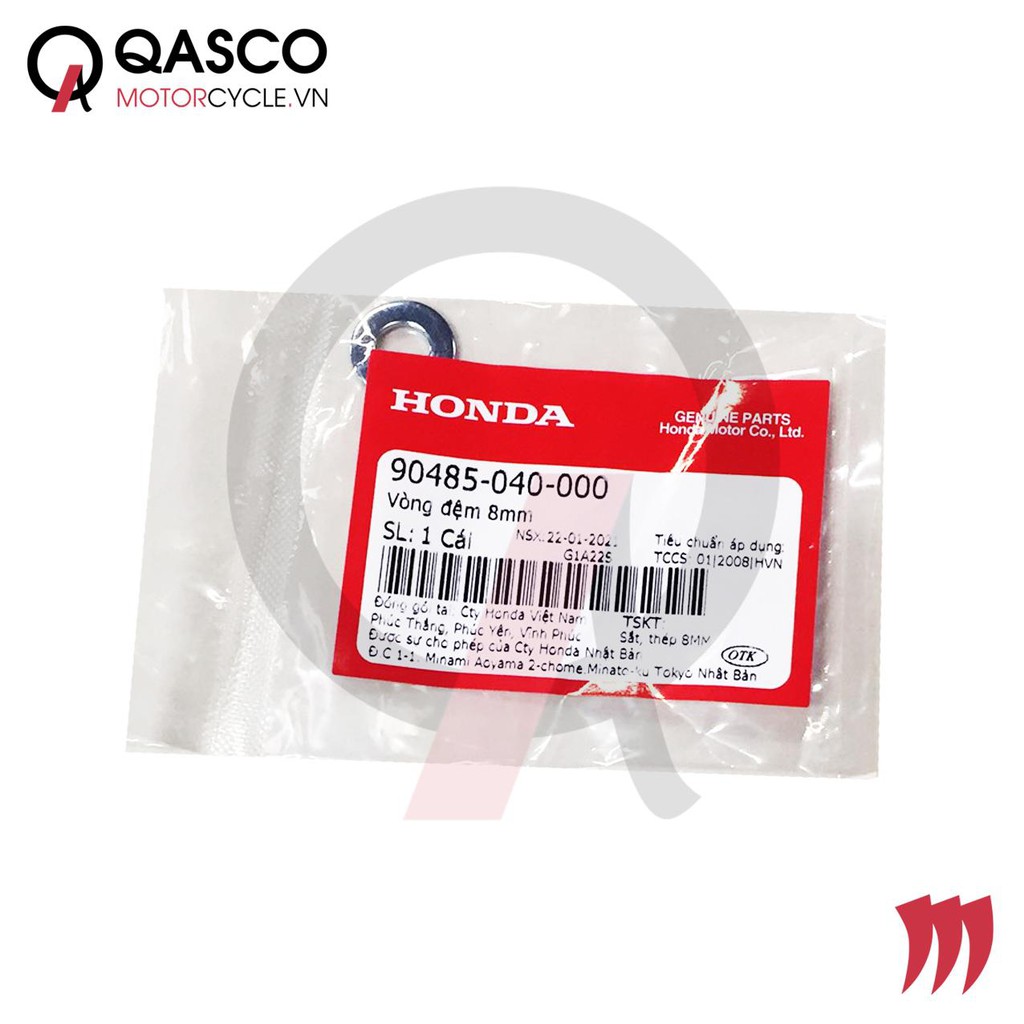 Vòng đệm honda 8mm dùng chung nhiều xe qasco