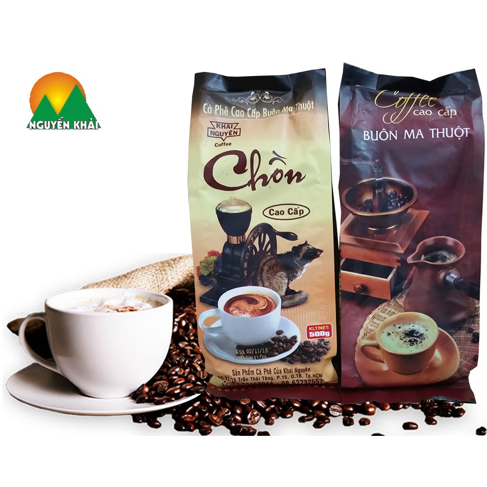 Cà Phê Chồn Cao Cấp Khai Nguyên Gói 500g, Cà Phê Pha Phin, Bách hóa Minh Anh